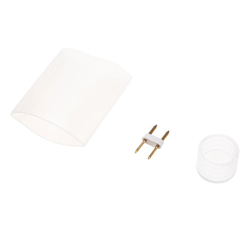  Набор установочный для Гибкого неона 16х16мм формы D (шнур питания каучук с диодным мостом и вилкой заглушка переходная муфта игла) 1.5м Neon-Night 134-501 фото в каталоге от BTSprom.by