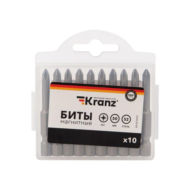  Бита PZ1х50мм для шуруповерта (уп.10шт) Kranz KR-92-0418 фото в каталоге от BTSprom.by