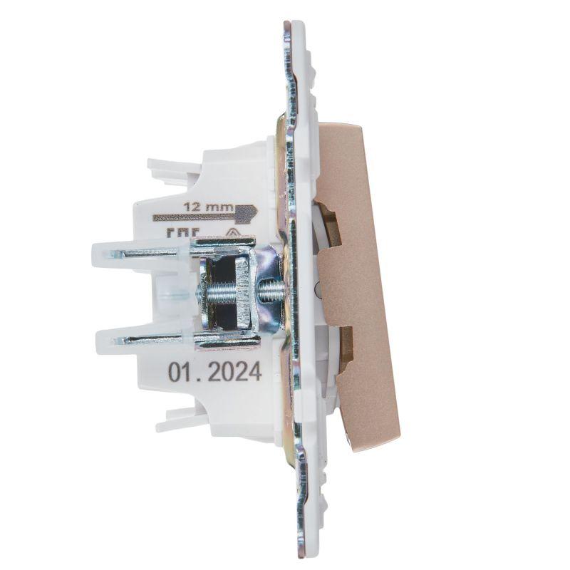  Выключатель проходной 2-кл. SKANDY 10А SK-V10Sa с индикацией песочн. IEK SK-V22-1-10-K98 фото в каталоге от BTSprom.by