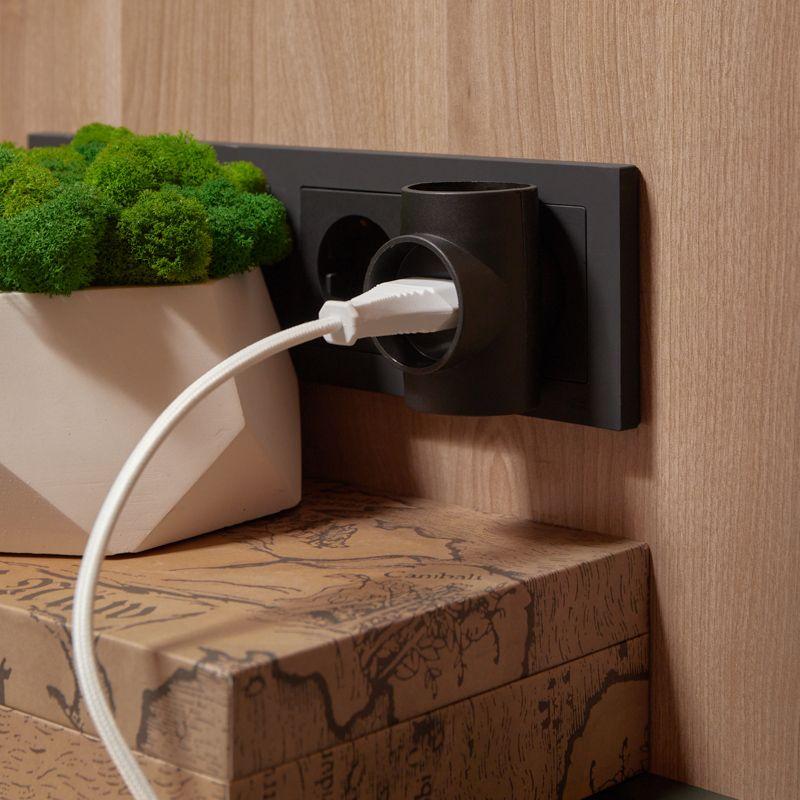  Разветвитель 3-м без заземл. 6-10А черн. Rexant 11-1076 фото в каталоге от BTSprom.by