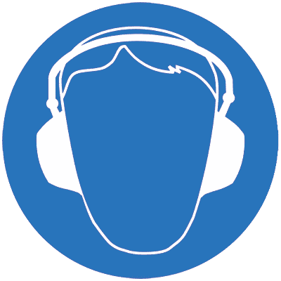 знак м 03 "работать в защитных наушниках" ф200мм пластик ekf pn-m-03 от BTSprom.by