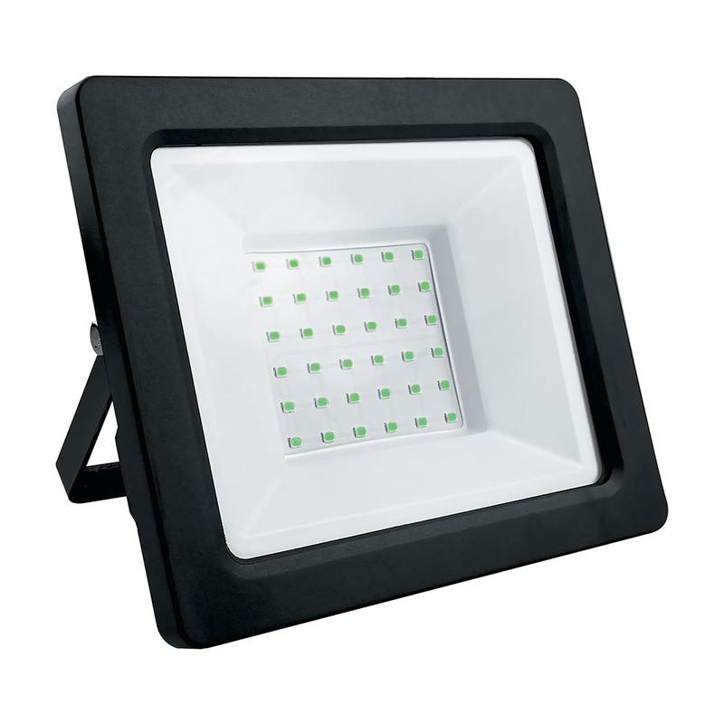 прожектор светодиодный 2835 smd 50вт зел. ac230в/50гц ip65 в черн. компактном корпусе ll-905 feron 32212 от BTSprom.by