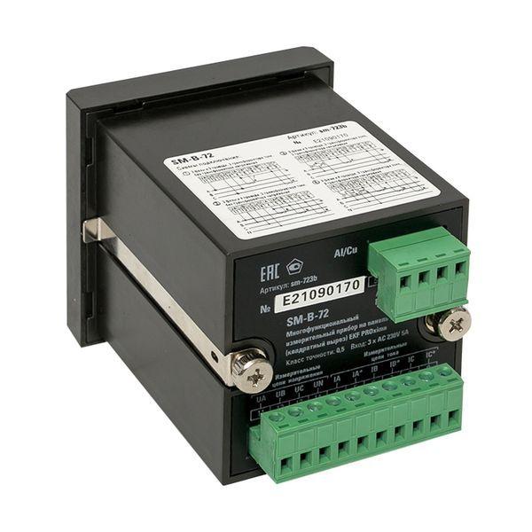  Прибор измерительный многофункциональный SMB-72 на панель 72х72 квадрат. вырез Basic EKF sm-723b фото в каталоге от BTSprom.by