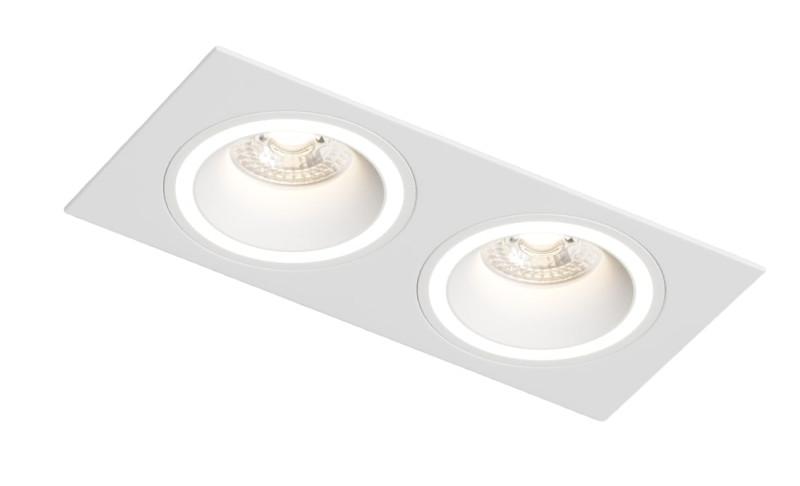  Светильник 15Вт GU10 IP20 LED встраив. алюм. бел. DENKIRS 680427 фото в каталоге от BTSprom.by