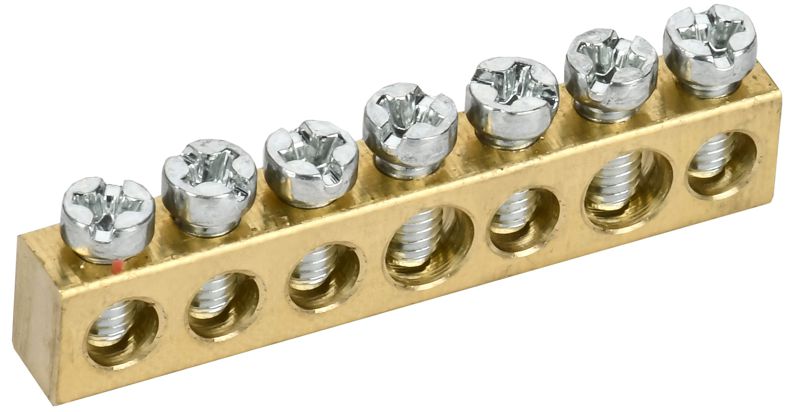 шина нулевая 6х9 7 отверст. tekfor iek tf-kp00d-sn-07 от BTSprom.by