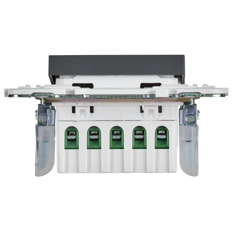  Кнопка звонка SKANDY 10А SK-V17T для отелей с индикацией титан IEK SK-V14-2-10-K48 фото в каталоге от BTSprom.by