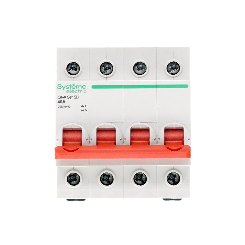  Выключатель нагрузки 4п 40А 400В City9 Set SE C9S16440 фото в каталоге от BTSprom.by