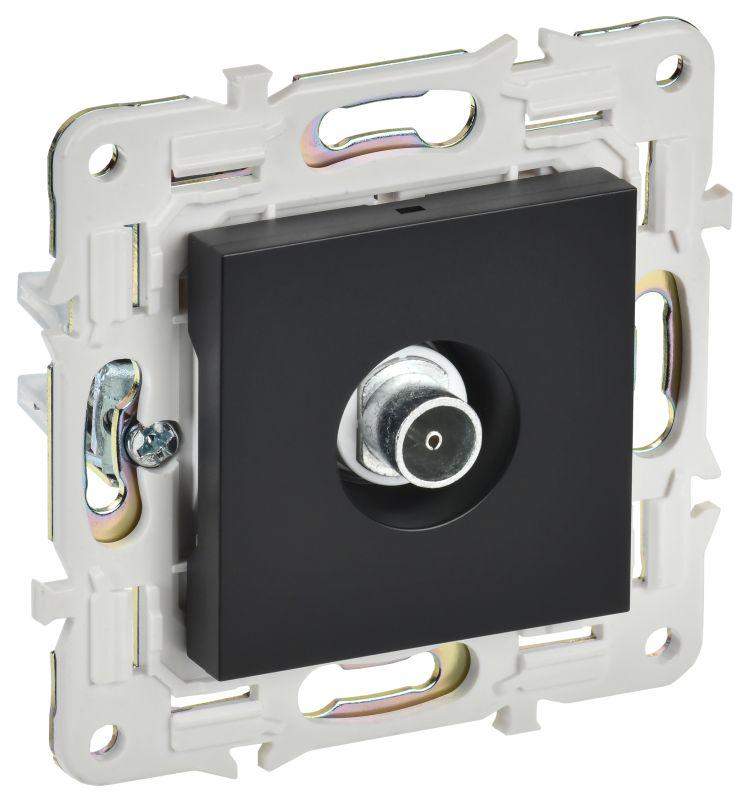 розетка tv оконечная skandy sk-a12bl черн. iek sk-a10-o-k02 от BTSprom.by