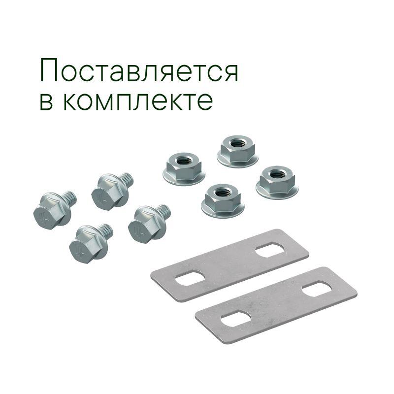 крышка на угол вертикальный внешний 45град. 80х200 r900 в компл. с крепежн. элемент. и соединения пластинами dkc lko0892k от BTSprom.by