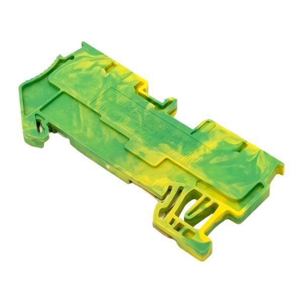  Колодка клеммная пружинная 1.5 Push-in 4 вывода земля EKF PIT-1.5-4-pe фото в каталоге от BTSprom.by