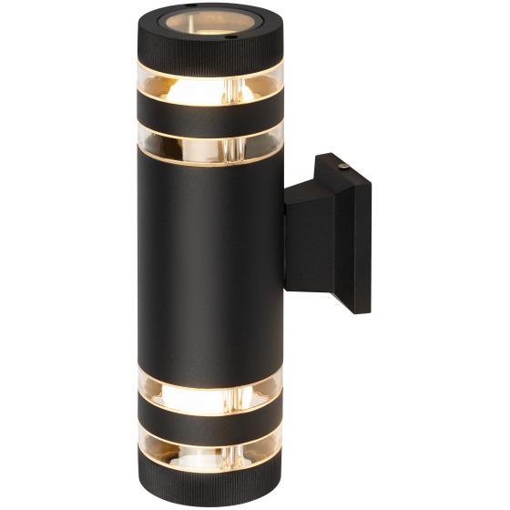 светильник "адрия" gbw-102-bl-0300 max 30вт 2хe27 ip54 230в 300х150х90 уличный настен. вверх/вниз черн. эра б0069596 от BTSprom.by