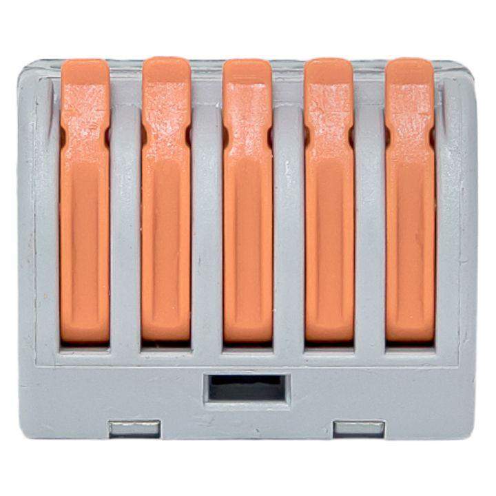  Клемма строительно-монтажная СМК 222-415 с рычагом 5 отверстий (блист.20шт) PROxima EKF plc-smk-415b-20 фото в каталоге от BTSprom.by