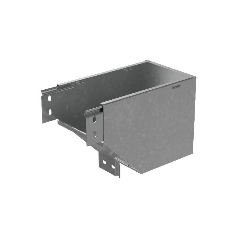 Угол для лотка вертикальный внешний левый с разворотом трассы на 90град. 150х80 "ПЛЮС" VLPDplus90-80-150-L INOX304 КМ PL6001 от BTSprom.by