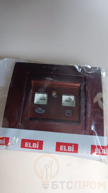 Розетка компьютерная + телефонная 2-м Zena RJ45 кат.6 + RJ11 орех ABB 500-012900-249 фото в каталоге от BTSprom.by  Розетка компьютерная + телефонная 2-м Zena RJ45 кат.6 + RJ11 орех ABB 500-012900-249 фото в каталоге от BTSprom.by