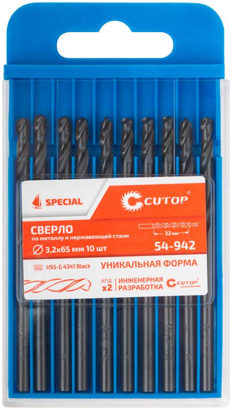  Сверло по металлу Special HSS-G 3.2х65/32мм (уп.10шт) Cutop 54-942 фото в каталоге от BTSprom.by
