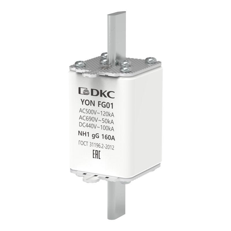 предохранитель yon ножевого типа fg1 с одинарной индикацией 160а dkc 1fg01-0160 от BTSprom.by