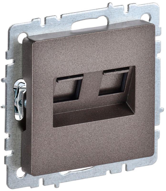 розетка компьютерная 2-м сп brite rj45 кат.5e рк10-2-бртб механизм бронза iek br-k20-1-k45 от BTSprom.by