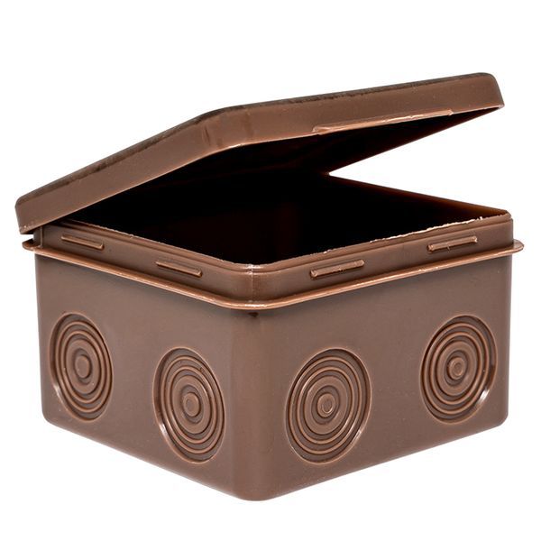  Коробка распаячная КМР-030-035 пылевлагозащ. 80х80х54 без мембранных вводов темн. дерево PROxima EKF plc-kmr-030-035-t фото в каталоге от BTSprom.by