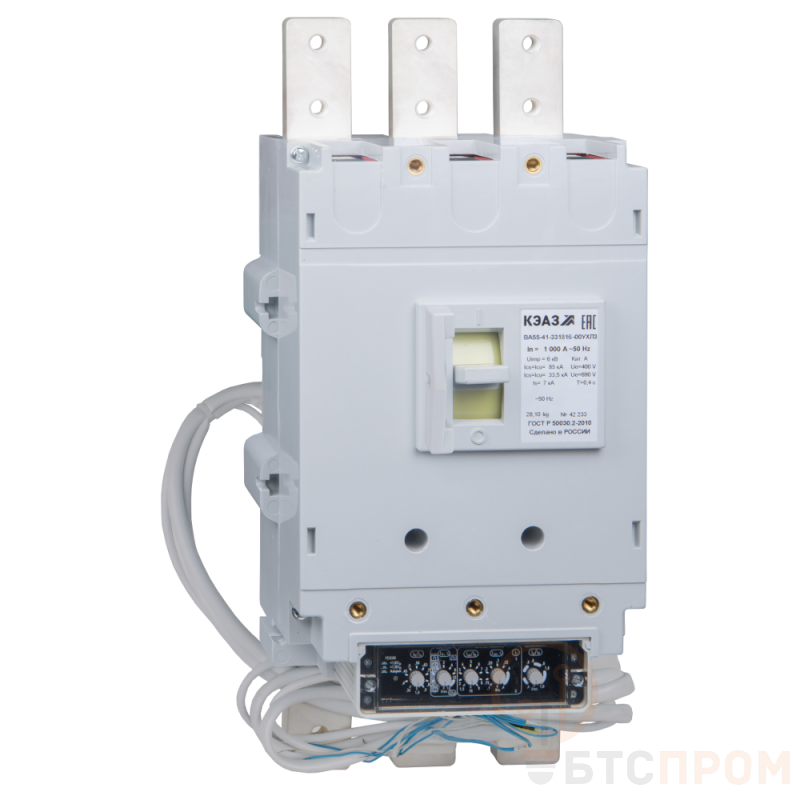 Выключатель автоматический 630А ВА55-41-331810 УХЛ3 690В AC НР=230В AC/220В DC КЭАЗ 239589 фото в каталоге от BTSprom.by  Выключатель автоматический 630А ВА55-41-331810 УХЛ3 690В AC НР=230В AC/220В DC КЭАЗ 239589 фото в каталоге от BTSprom.by