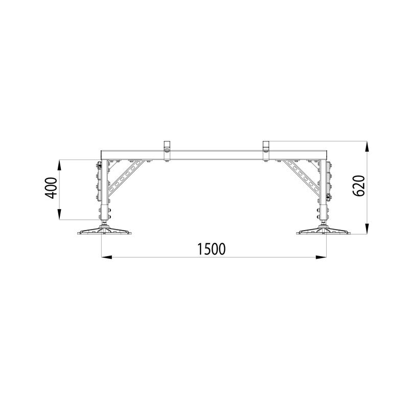  Конструкция опорная для установки оборудования TECHNORAPTOR FOOT 1500х3500 HD КМ TR0241 фото в каталоге от BTSprom.by