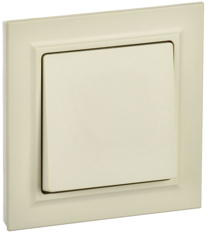 выключатель 1-кл. сп brite вср10-1-0-бркр 10а в сборе беж. iek br-v10-0-10-k10-f от BTSprom.by