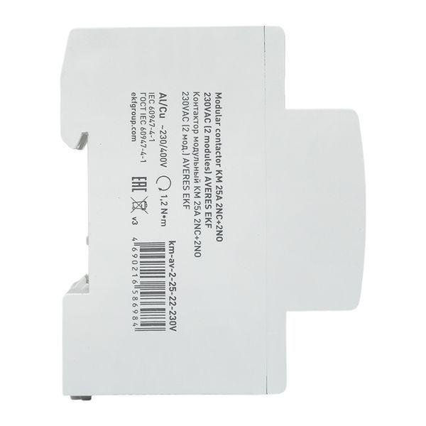  Контактор модульный КМ 25А 2NC+2NO 230В AC (2 мод.) AVERES EKF km-av-2-25-22-230V фото в каталоге от BTSprom.by