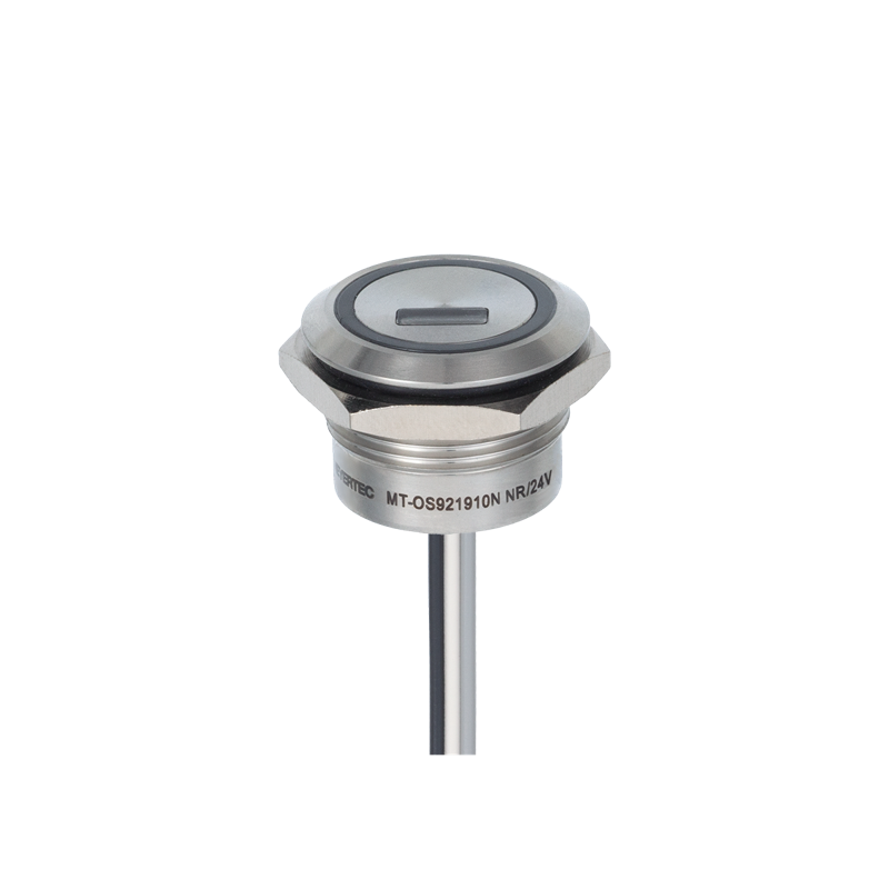 переключатель оптический с подсветкой красн. 19мм no возврат npn 24в dc ip68 mt-os921910nnr овен 157403 от BTSprom.by