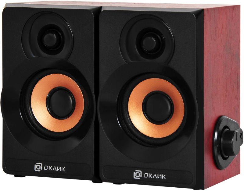 колонки ok-161 2.0 темное дерево 6вт ok-161 wood оклик 358267 от BTSprom.by