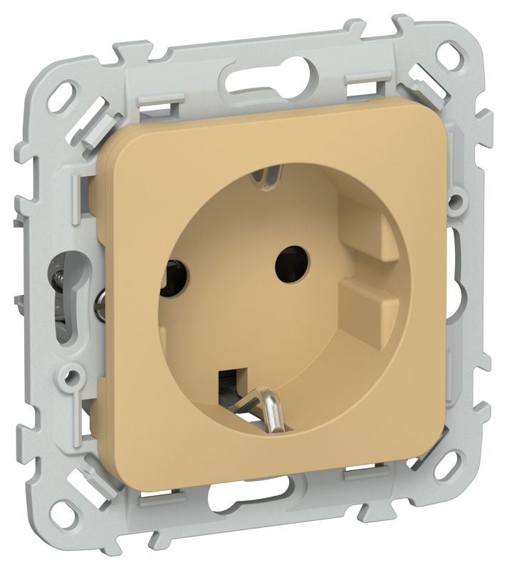 розетка сп flite рсш11-0-флшм 16а с заземл. с защ. шторками механизм шамуа iek fi-r14-16-k89 от BTSprom.by