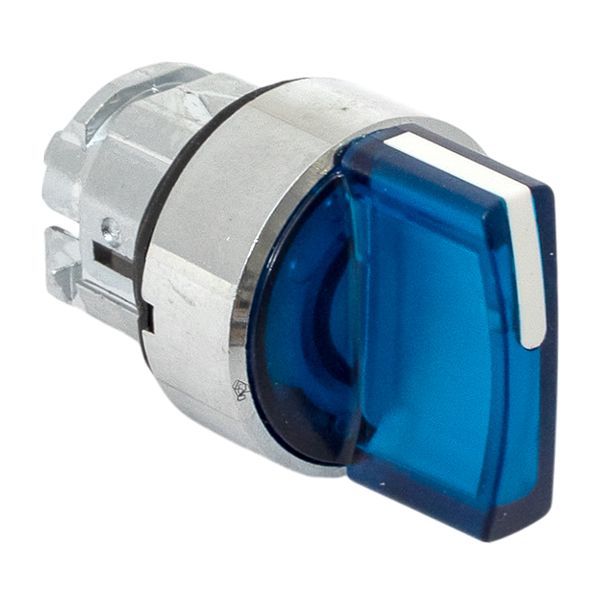  Механизм переключателя исполнительный XB4 IP65 на 3 положения с фиксацией с подсветкой с короткой ручкой син. EKF XB4BD3FL-B-65 фото в каталоге от BTSprom.by