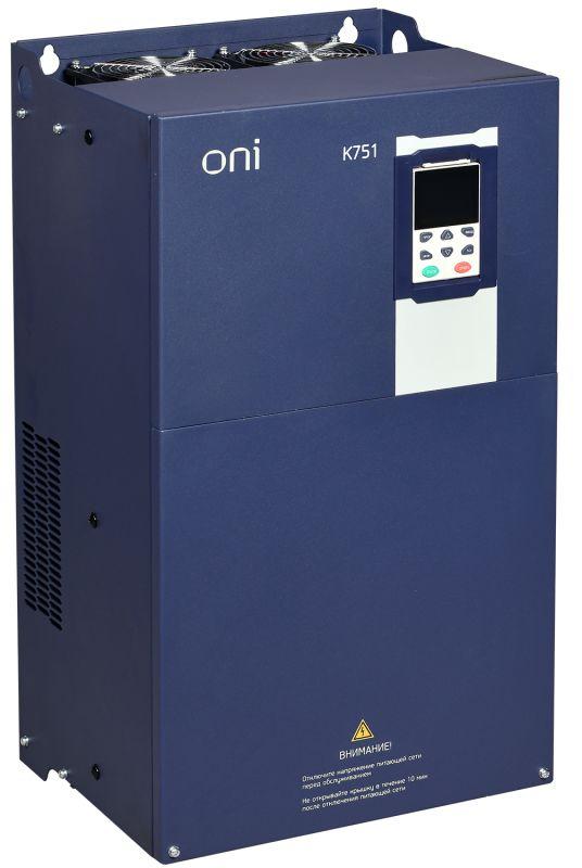 преобразователь частоты k751 380в 3ф 110-132квт 210-253а oni k751-33-110132m от BTSprom.by