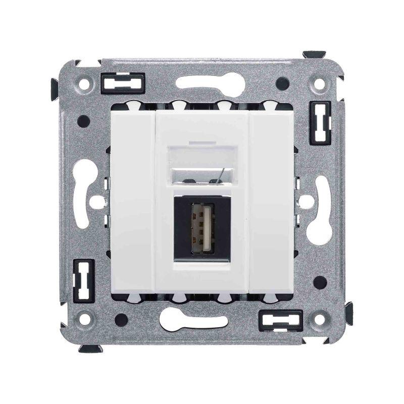 розетка usb 2.0 1-м сп avanti "белое облако" тип а-а dkc 4400403 от BTSprom.by