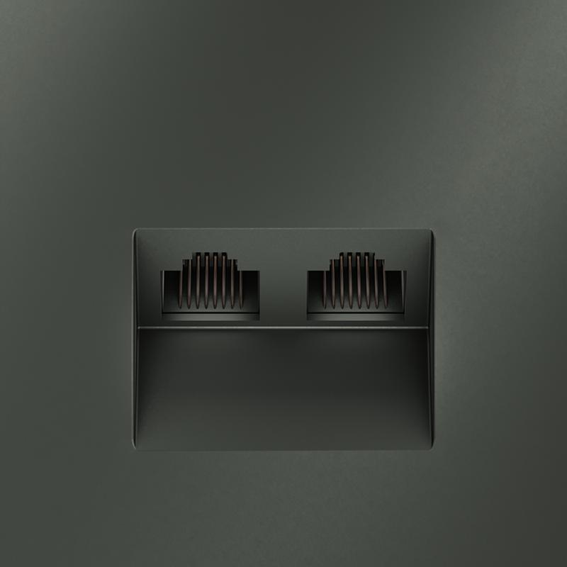  Розетка компьютерная 2-м СП S70 RJ45 + RJ45 кат.6 механизм титан Voltum VLS060206 фото в каталоге от BTSprom.by