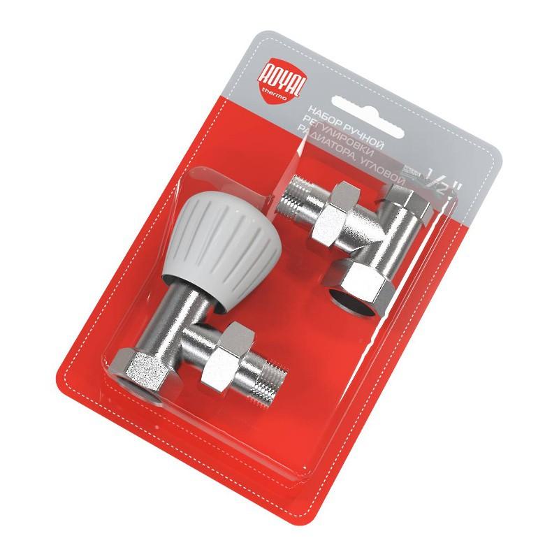 набор ручной регулировки радиатора угловой 3/4дюйм rto 53.011 royal thermo нс-1410617 от BTSprom.by