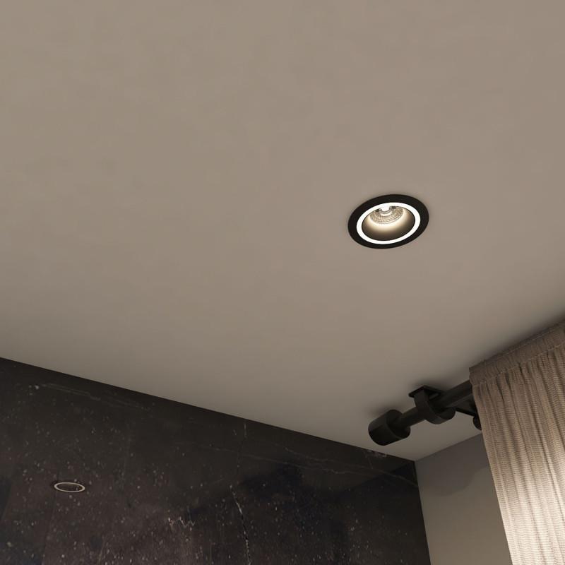  Светильник 15Вт GU10 IP20 LED встраив. алюм. черн. DENKIRS 680430 фото в каталоге от BTSprom.by