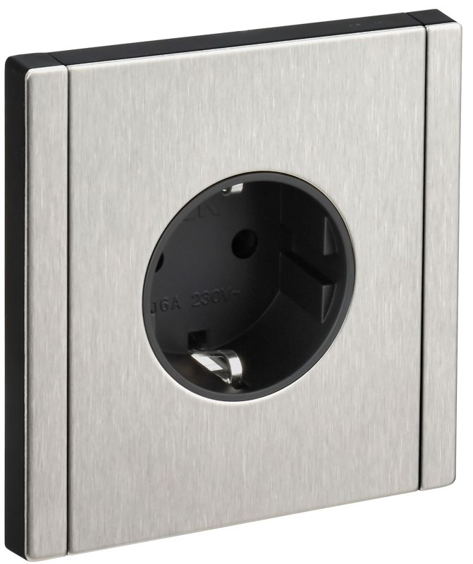 розетка 1-м сп forte&piano fp716m 16а ip20 с заземл. без защ. шторок винтовое крепление никель iek fp-r11-16-m-k50 от BTSprom.by