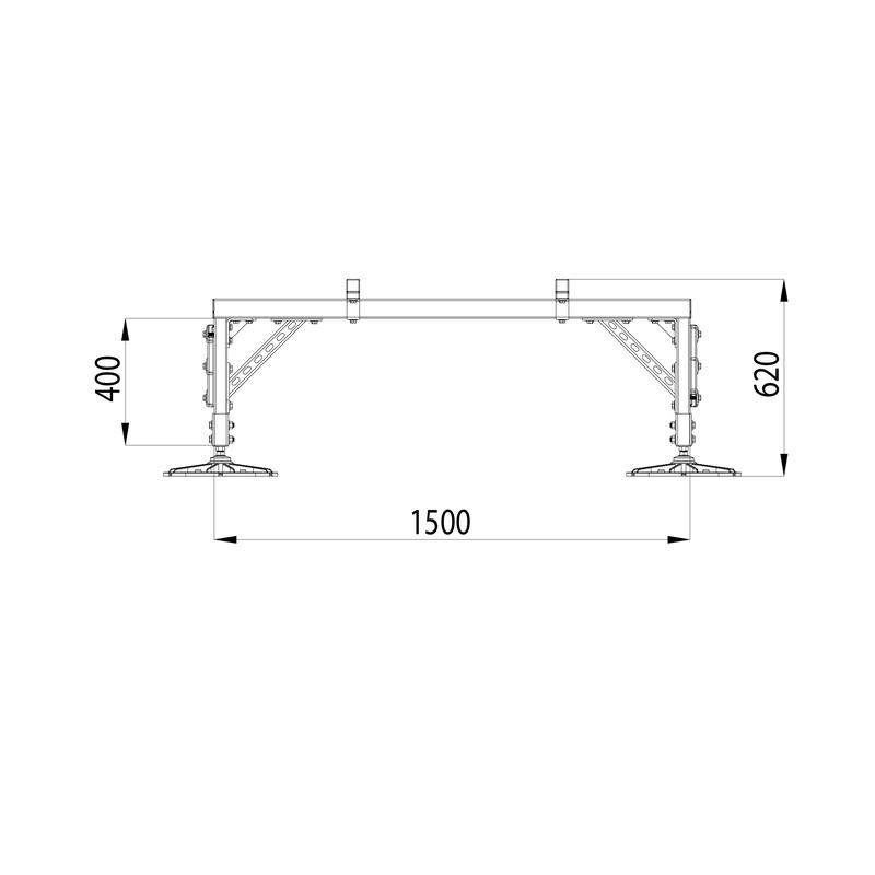  Конструкция опорная для установки оборудования TECHNORAPTOR FOOT 1500х1500 тип 3 HD КМ TR0233 фото в каталоге от BTSprom.by