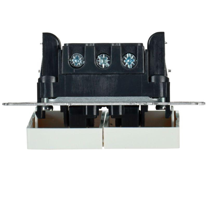  Выключатель 2-кл. BRITE 10А ВС10-2-9-БрЖ для отелей с индик. механизм жемчуж. IEK BR-V20-2-10-K36 фото в каталоге от BTSprom.by