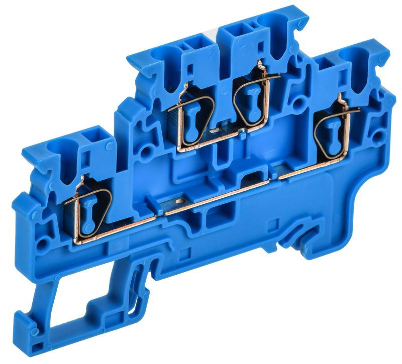 клемма пружинная 2 уровня cxdl2.5 bu armafix iek af-ct40-00-2-k07-002 от BTSprom.by