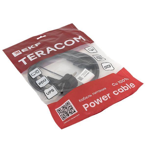  Кабель питания TERACOM для ИБП ПК и мониторов C13 - евровилка сеч. 3х0.75кв.мм 250В 2.0м EKF TRC-PCA-C13-SH-0.75-2M фото в каталоге от BTSprom.by