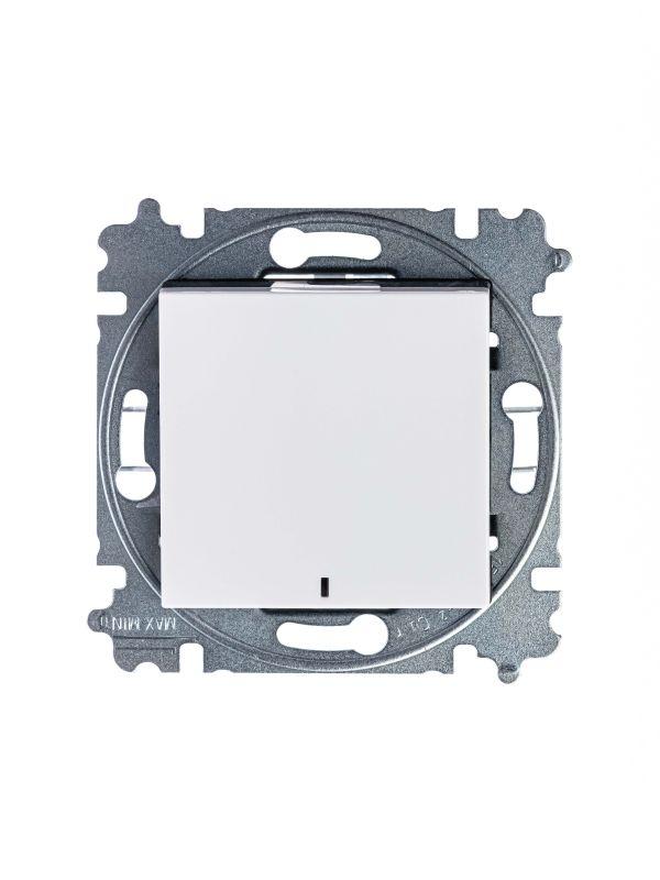  Выключатель 1-кл. СП Levit IP20 с подсветкой бел./дым. черн. ABB 2CHH590146A6062 фото в каталоге от BTSprom.by