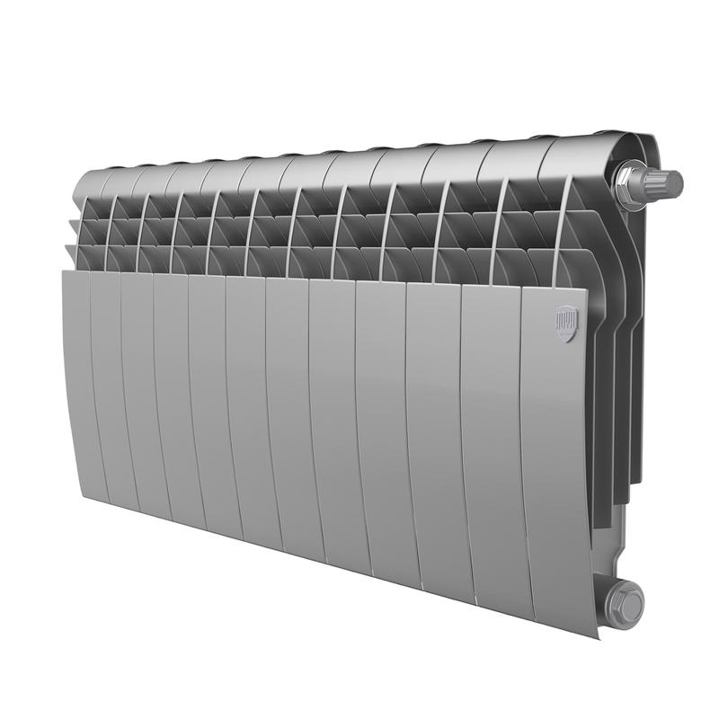 радиатор biliner 350 vr80 12 секц. биметал. silver satin royal thermo нс-1506298 от BTSprom.by