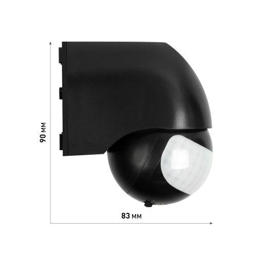  Датчик движения инфракрасн. настен. MD 011 1200Вт 180град. IP44 черн. Эра Б0066991 фото в каталоге от BTSprom.by