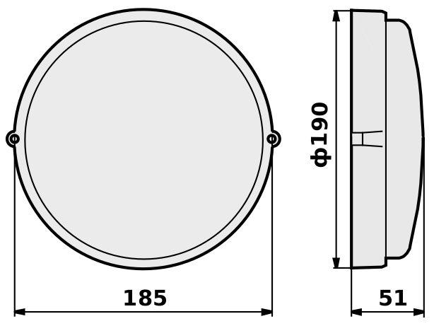  Светильник DPP 190 18Вт 4000К IP65 Владасвет 12063 фото в каталоге от BTSprom.by