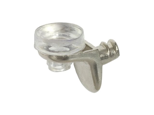 полкодержатель для стеклянной полки 5х7 мм с амортизатором (2 шт в зип-локе) starfix smz1-4498-2 от BTSprom.by