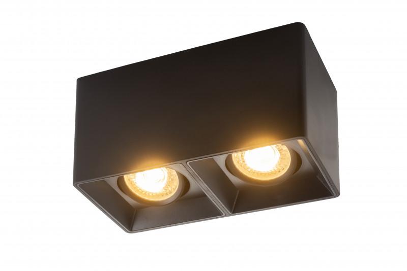 светильник 10вт gu5.3 ip20 led накладной пластик черн. denkirs 628024 от BTSprom.by