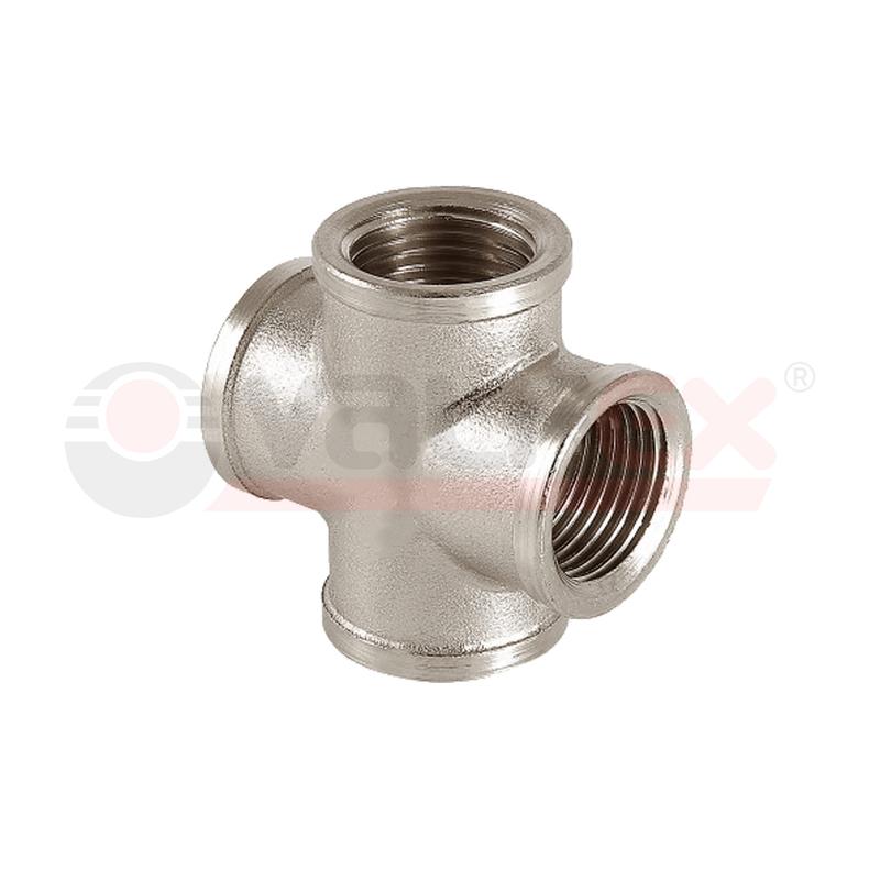 крестовина никелированная вр 1/2дюйм (70/5) valfex vf.760.n.012 от BTSprom.by