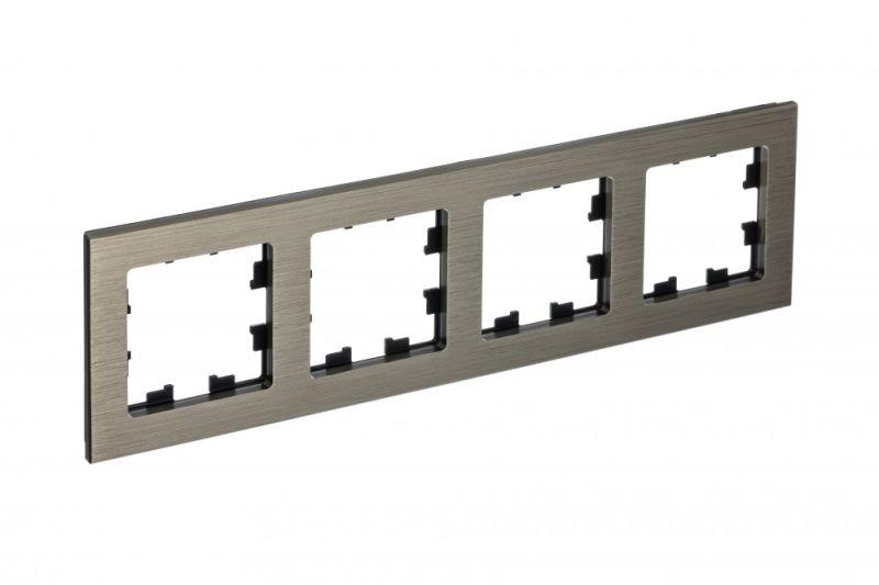 рамка 4-м atlasdesign nature метал. латунь se atn312204 от BTSprom.by