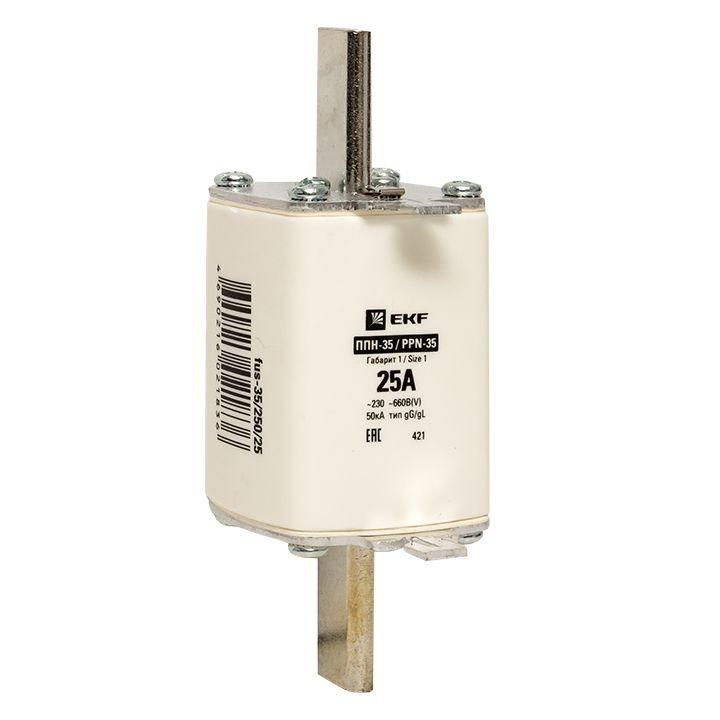 вставка плавкая ппн-35 250/25а габарит 1 proxima ekf fus-35/250/25 от BTSprom.by
