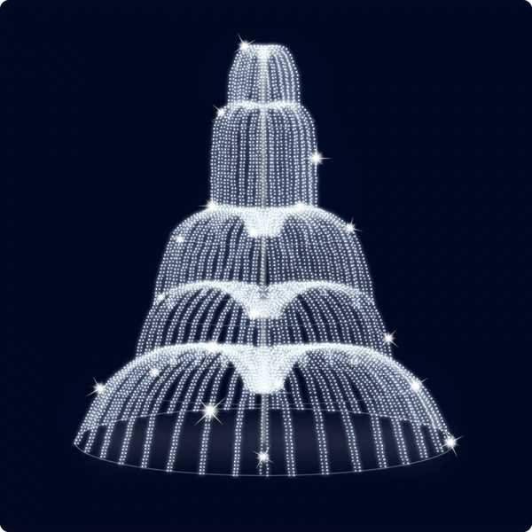 декоративный фонтан водопад 650 см (цвет на выбор) от BTSprom.by
